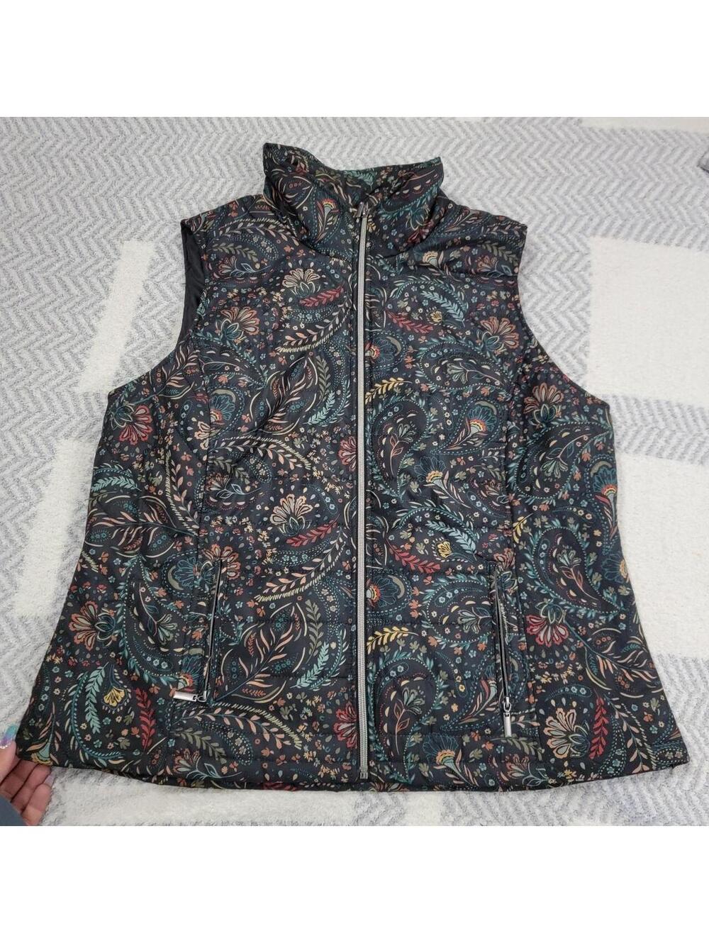 Christopher & Banks Women's Multi and Blue Gilet
